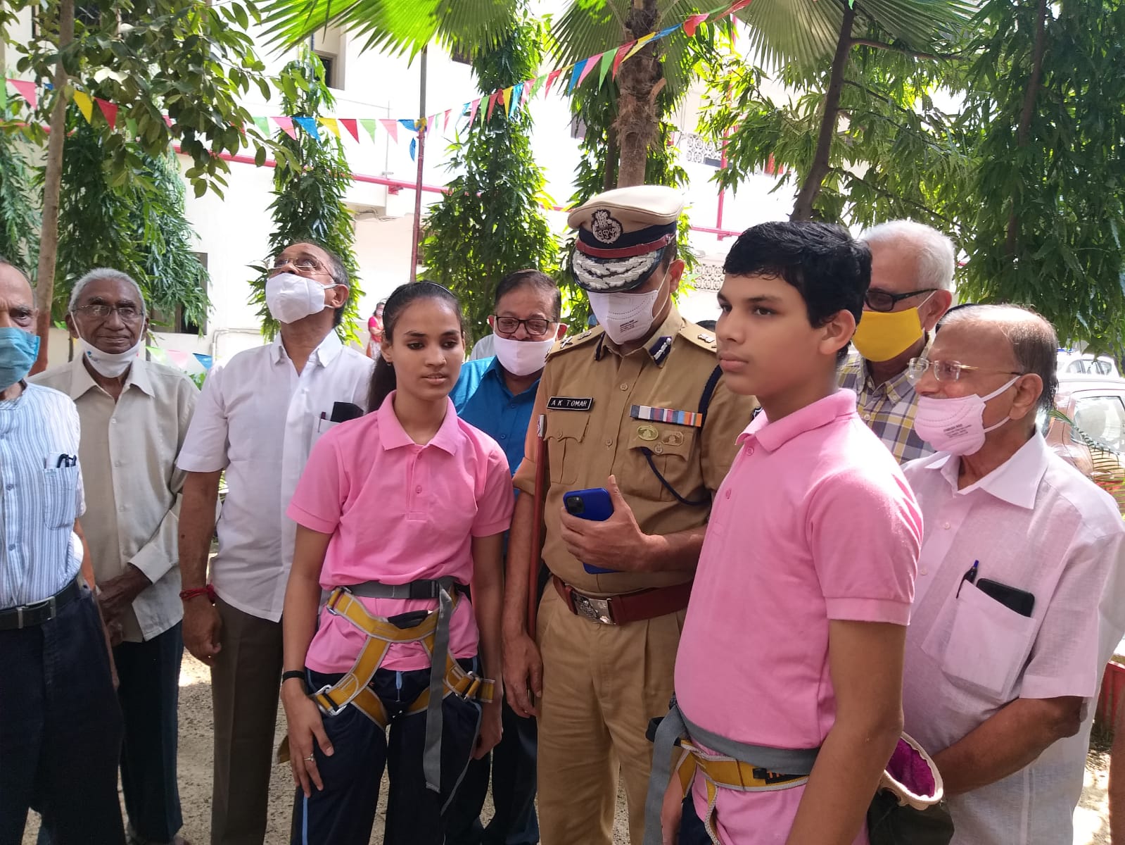 Visit of Surat Polish Comissionr A.K.Tomer 